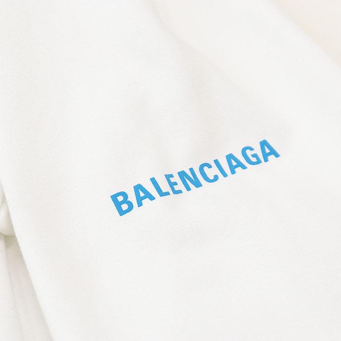 【極美品】BALENCIAGA バレンシアガ パーカー World Food Programme WFP 2022年製 ロゴ プリント 綿100% タグ付属 ユニセックス XS 白 葡製_3