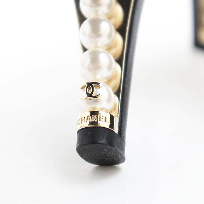CHANEL シャネル パンプス COCOマーク ロゴ チャーム フェイクパール