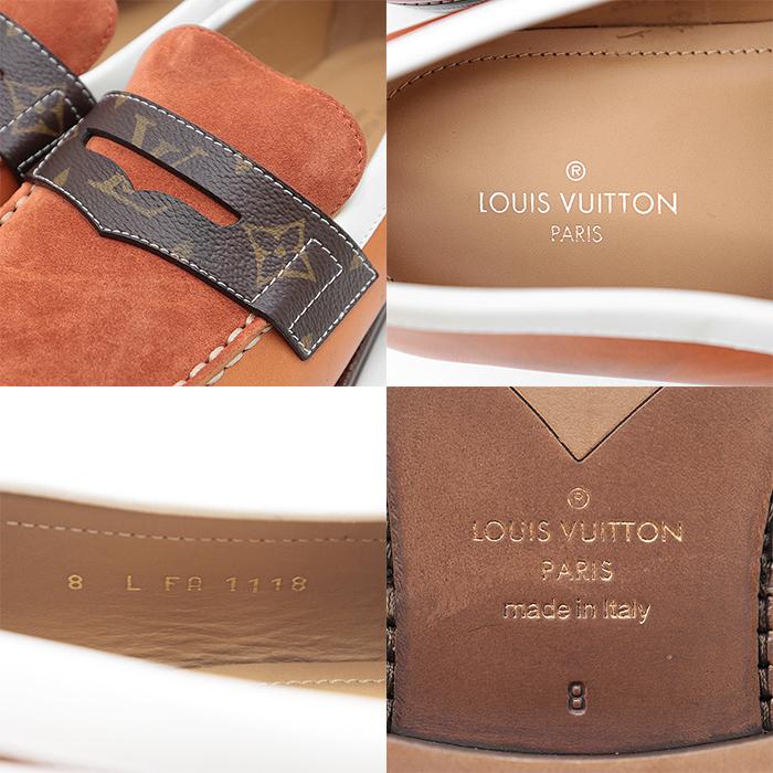 LOUIS VUITTON ルイ・ヴィトン ローファー ロゴ LV モノグラム