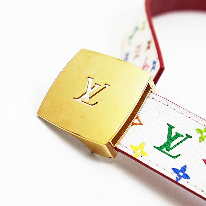 美品　ヴィトン　モノグラム　サンチュール　キャレ　ベルト LOUIS VUITTON ルイヴィトン モノグラム サンチュール キャレ 腰