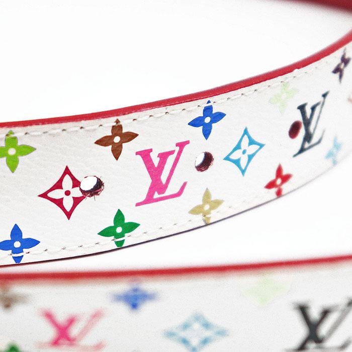 【美品】VUITTON　ベルト　サンチュール　マルチカラー　モノグラム　LVロゴ ルイ・ヴィトン(LOUIS VUITTON)ルイ・ヴィトン サンチュール
