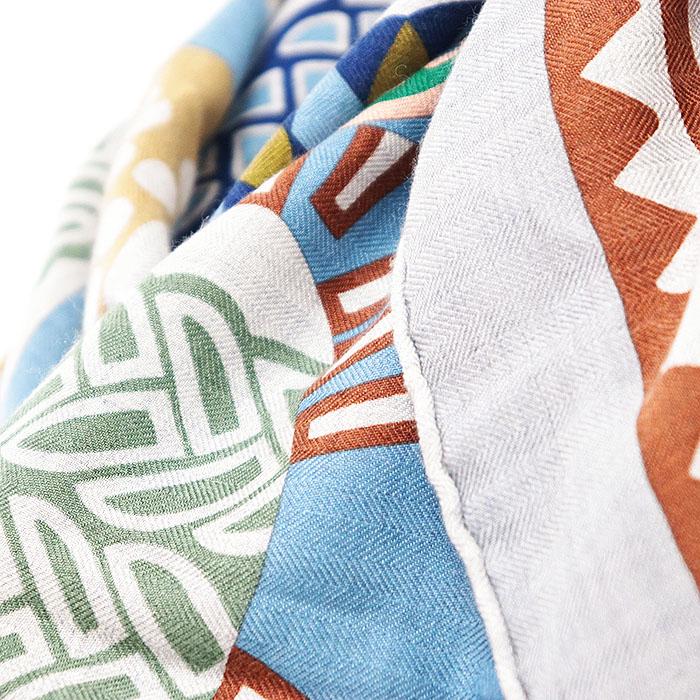 HERMES 【美品】HERMES エルメス カレジェアン140 Fantaisie d