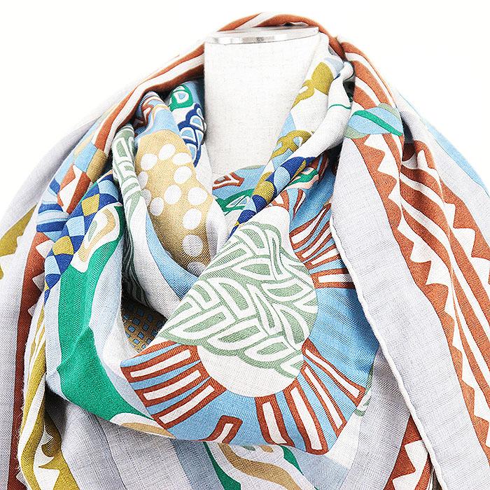 入手困難❗️新品未使用　HERMES エルメス カレジェアン 140 鐙の幻想 HERMES 【美品】HERMES エルメス カレジェアン140 Fantaisie d