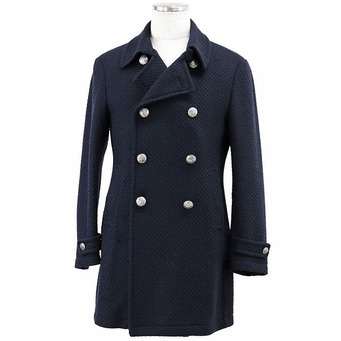 SALE】TAGLIATORE タリアトーレ Pコート ウール混 CHARLIE エンブレム