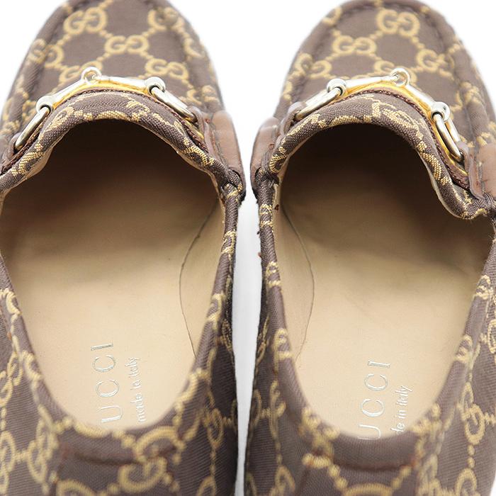 【極美品】GUCCI レザー ホースビット ローファー ブラウン35イタリア製 極美品】GUCCI レザー ホースビット ローファー ブラウン35イタリア製
