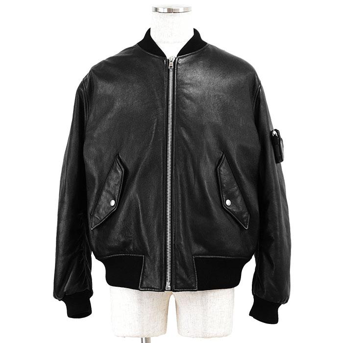 PRADA 【美品】PRADA プラダ ボンバージャケット レザーブルゾン 2021