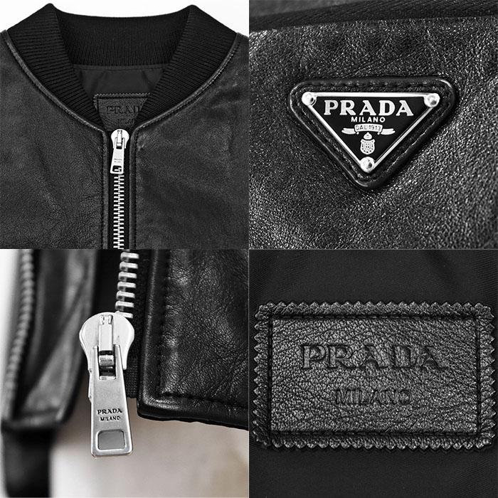 PRADA 【美品】PRADA プラダ ボンバージャケット レザーブルゾン 2021