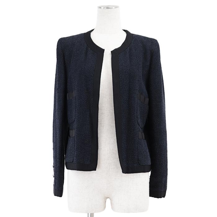 CHANEL（シャネル） ジャケット 02P P19055 ツイード ノーカラー