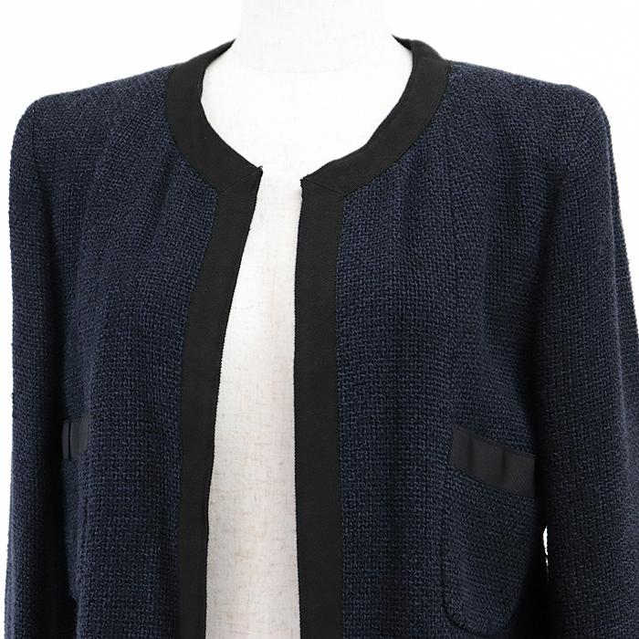 CHANEL（シャネル） ジャケット 02P P19055 ツイード ノーカラー