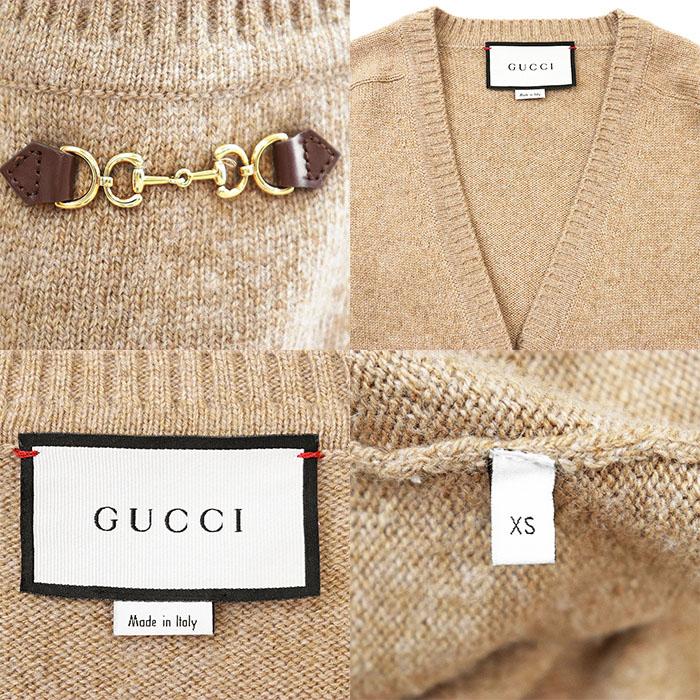 GUCCI（グッチ） カーディガン ホースビット ニット カシミヤ100% ロゴ