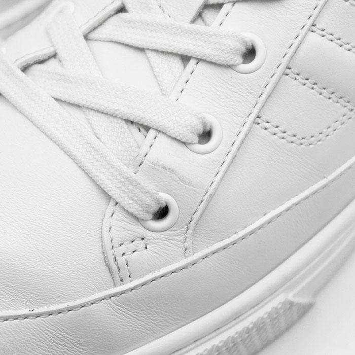 HERMES（エルメス） スニーカー レザー H ロゴ ダブルステッチ アウト