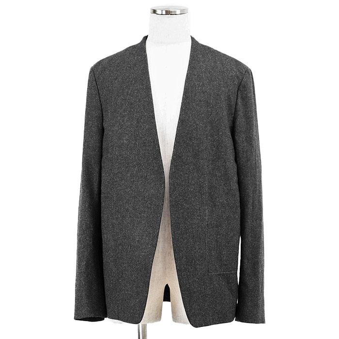 【美品】Maison Margiela ノーカラージャケット　46サイズ グレー MAISON MARGIELA メゾンマルジェラ ジャケット ノーカラー (10) 19年製