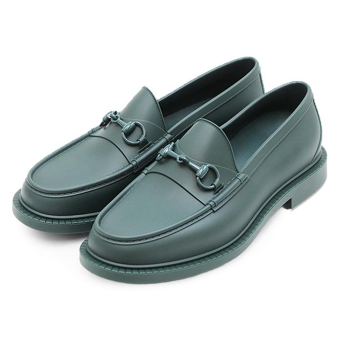 GUCCI レインシューズ　ラバー素材　ホースビット付きローファー　サイズ7 GUCCI（グッチ） SALE【新品同様】GUCCI ビットローファー ラバー