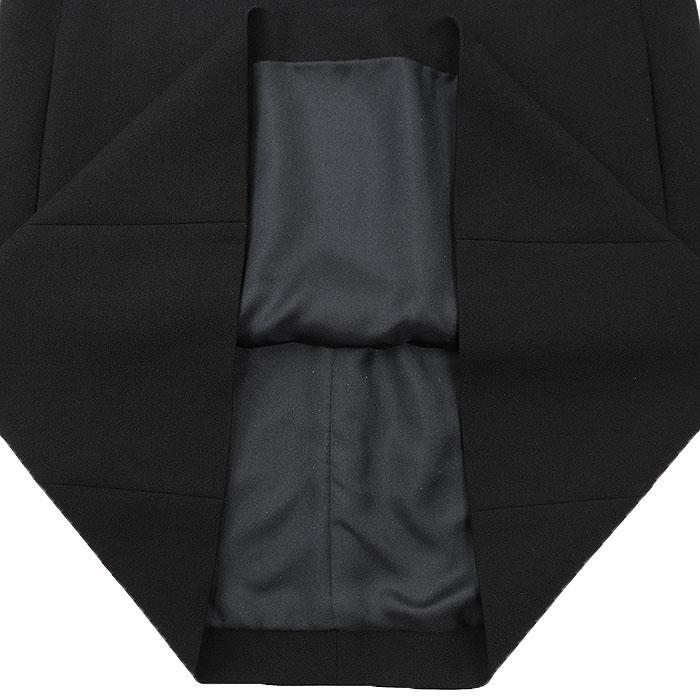 SALE【美品】SAINT LAURENT PARIS サンローランパリ ワンピース ウール100％クレープ ミニマル シンプル 長袖 ドレス レディース 36 黒 |  | 07