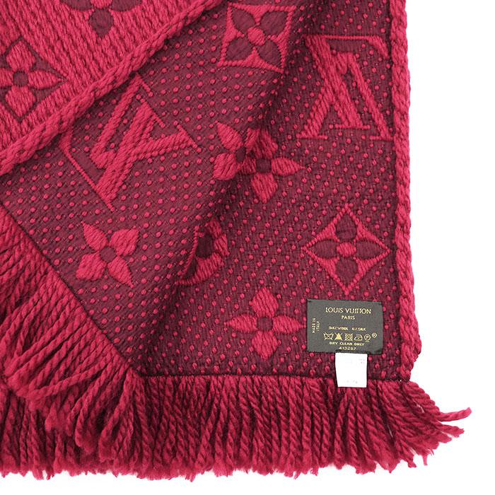 極美品【ルイヴィトン】エシャルプロゴマニア　ウール　マフラー　モノグラム ルイヴィトン LOUIS VUITTON エシャルプ・ロゴマニア シャイン