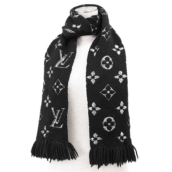 極美品【ルイヴィトン】エシャルプロゴマニア　ウール　マフラー　モノグラム LOUIS VUITTON（ルイ・ヴィトン） 【極美品】LOUIS VUITTON マフラー