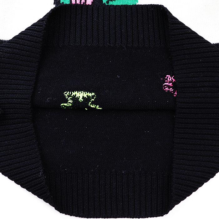 【SALE】SAINTLAURENT PARIS サンローランパリ ニット ダイナソー スター ボーダー ミドルゲージ メンズ サイズ不明 ブラック マルチカラー |  | 09