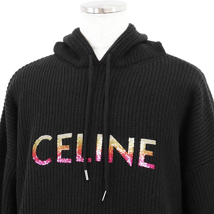CELINE（セリーヌ） 【未使用】CELINE ニット パーカー ロゴ