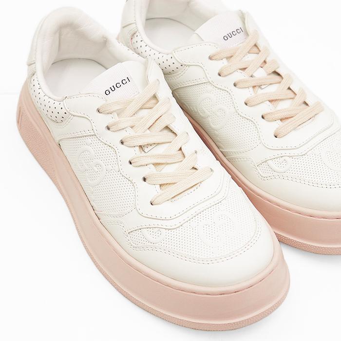 GUCCI（グッチ） 【美品】GUCCI ローカットスニーカー レザー GG 
