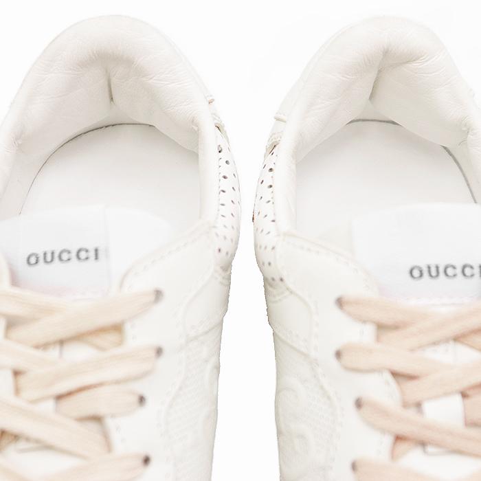 GUCCI（グッチ） 【美品】GUCCI ローカットスニーカー レザー GG 