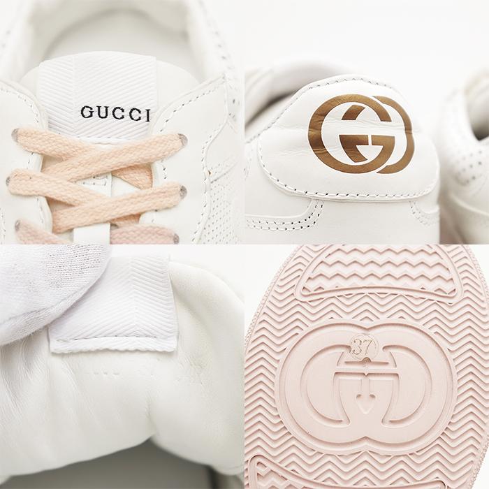 GUCCI（グッチ） 【美品】GUCCI ローカットスニーカー レザー GG 