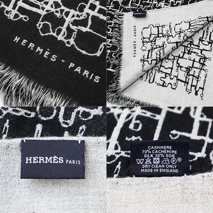 HERMES エルメス シルク ロングスカーフ ストール　ショール HERMES（エルメス） ストール コレクシオン・エケストル カシミヤ
