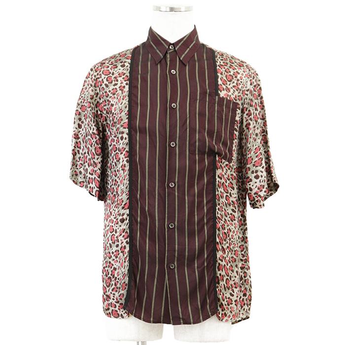DRIES VAN NOTEN ドリスヴァンノッテン レオパードストライプシャツ SALE【美品】DRIES VAN NOTEN ドリスヴァンノッテン シャツ 46 メンズ