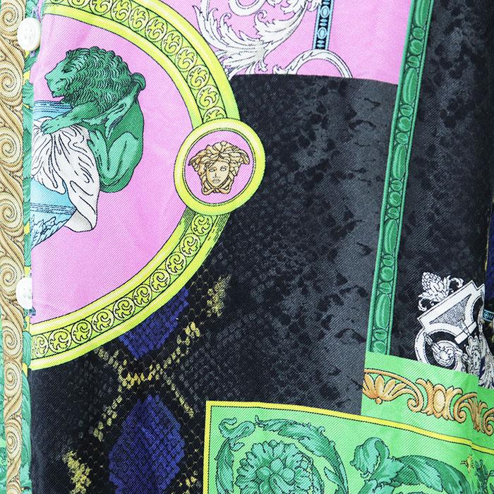 VERSACE ヴェルサーチ長袖シャツ サイズ40 極美品】VERSACE ヴェルサーチ 長袖シャツ HERITAGE FIT ロゴ