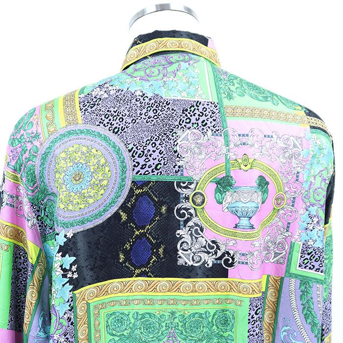 極美品】VERSACE ヴェルサーチ 長袖シャツ HERITAGE FIT ロゴ