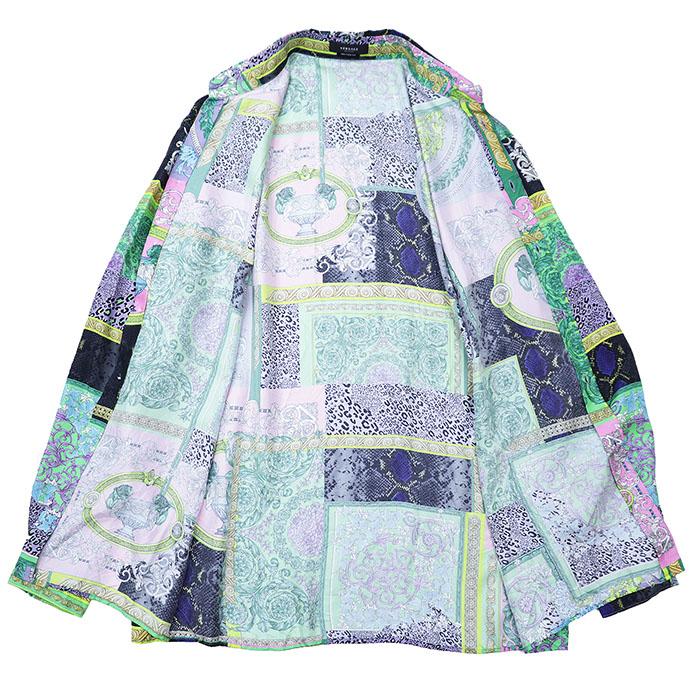 極美品】VERSACE ヴェルサーチ 長袖シャツ HERITAGE FIT ロゴ