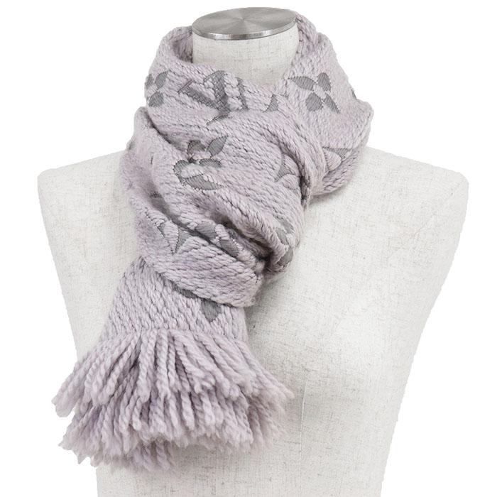 【美品】ルイヴィトン　シルク　マフラー　エシャルプ　ロゴマニア　M74742 LOUIS VUITTON（ルイ・ヴィトン） マフラー エシャルプ・ロゴマニア