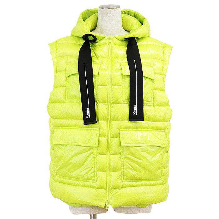 HERNO（ヘルノ） SALE【美品】Herno ダウンベスト フーディー ロゴ