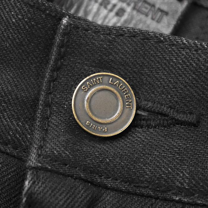 【美品】SAINT LAURENT PARIS サンローランパリ デニムパンツ 28 メンズ ダメージ加工 スキニー ストレッチ ジーンズ ボトムス 黒 エディ期 |  | 10