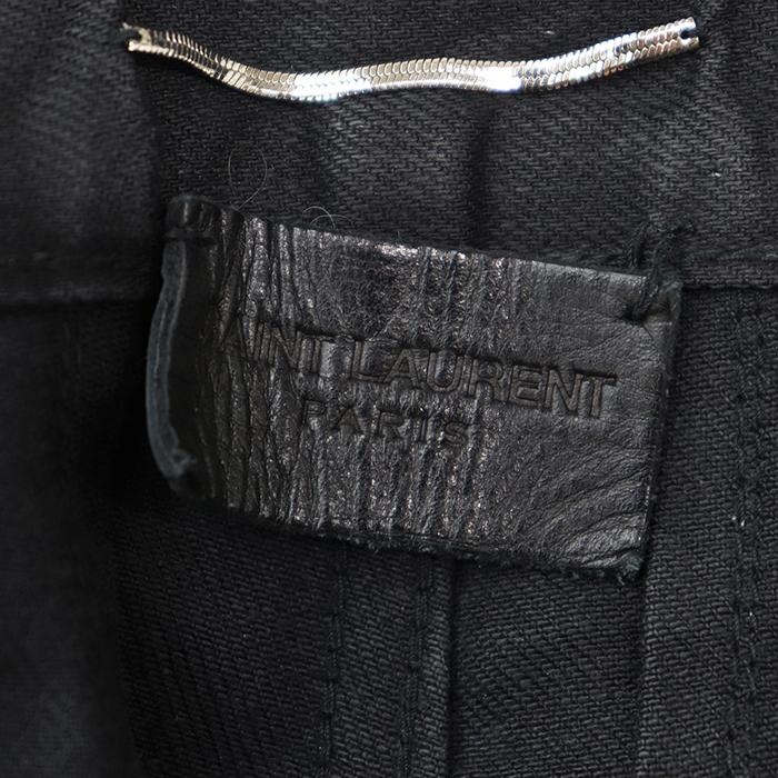 【美品】SAINT LAURENT PARIS サンローランパリ デニムパンツ 28 メンズ ダメージ加工 スキニー ストレッチ ジーンズ ボトムス 黒 エディ期 |  | 08