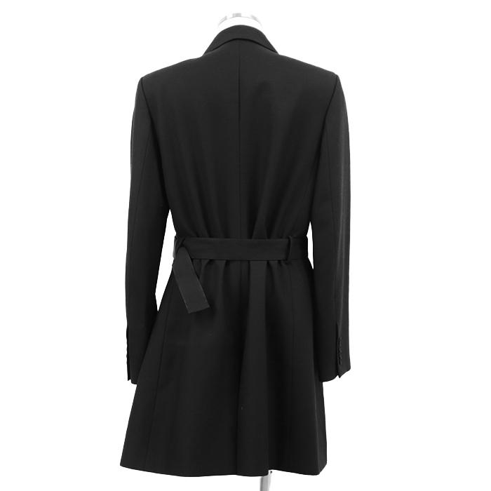 E*u様 Christian Dior ブラック チェスターコート ベルト付き Dior ディオール コート 50 メンズ チェスター 22AW コブラバックル