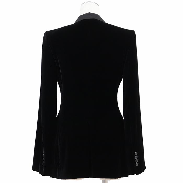 XL! ドルチェ&ガッバーナ Soft スーツ セットアップ 黒 ブラック DOLCE&GABBANA ドルチェアンドガッバーナ ベルベット スーツ