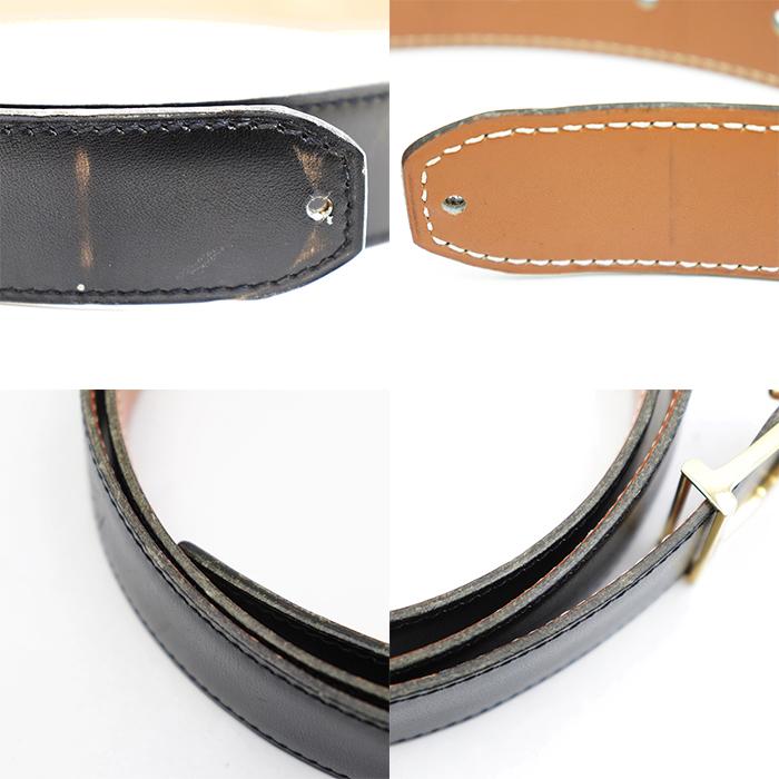 HERMES（エルメス） レザーベルト メンズ エトリエ Dバックル ゴールド 