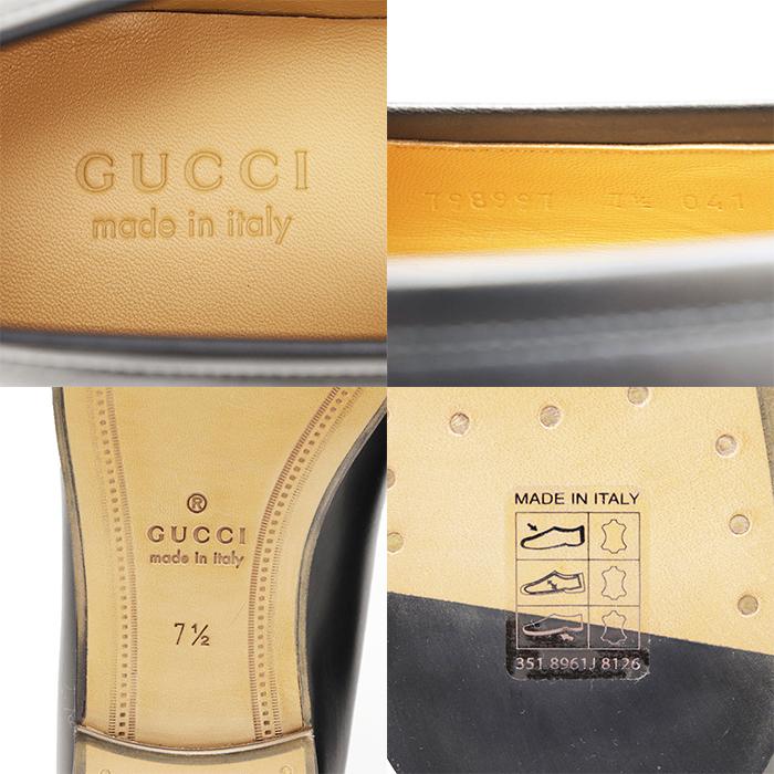 GUCCI（グッチ） 【未使用】GUCCI レザーローファー 7 1/2 メンズ