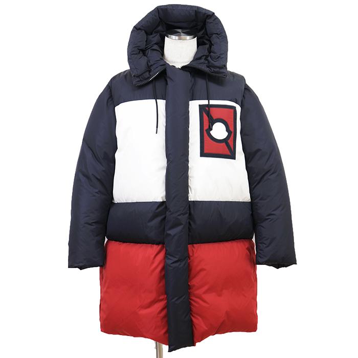【未使用】MONCLER GENIUS モンクレール ジーニアス ダウンコート サイズ 1 メンズ Craig Green クレイググリーン PORPOISE ポーポイズ ナイロン100% ダウンジャケット アウター タグ付属 トリコロール イタリア製 未使用】MONCLER GENIUS モンクレール ジーニアス ダウンコート 1