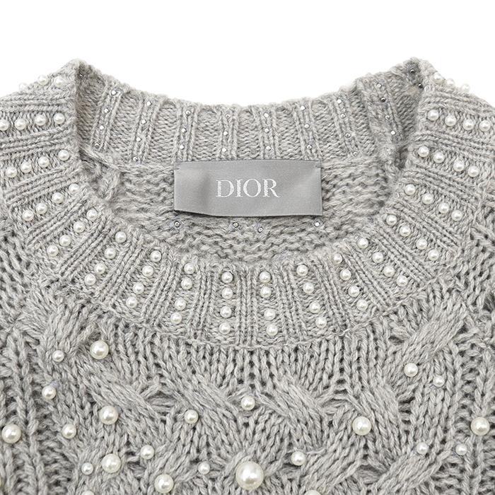 美品】Dior ディオール ニット ウール/カシミヤ S メンズ フェイク