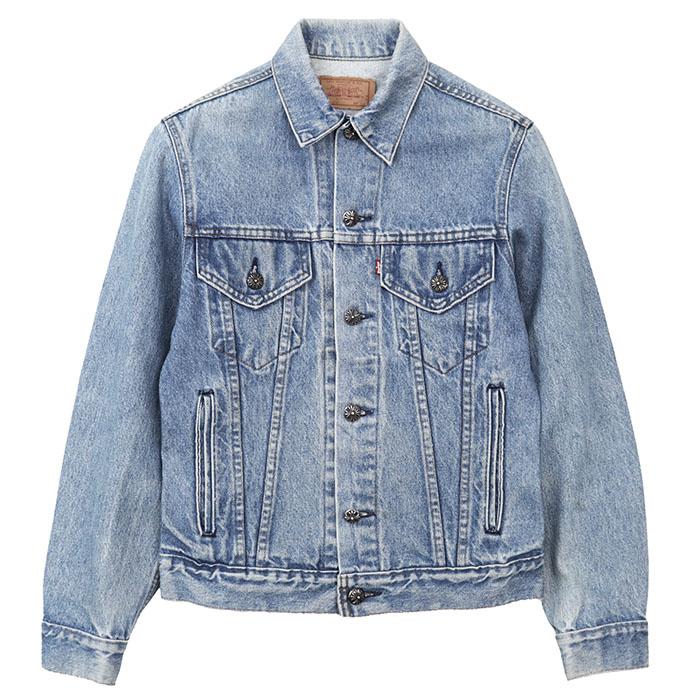 美品クロムハーツ　デニムジャケットＳ メンズ　限定値下げ CHROME HEARTS クロムハーツ デニムジャケット 34R メンズ ×Levi's
