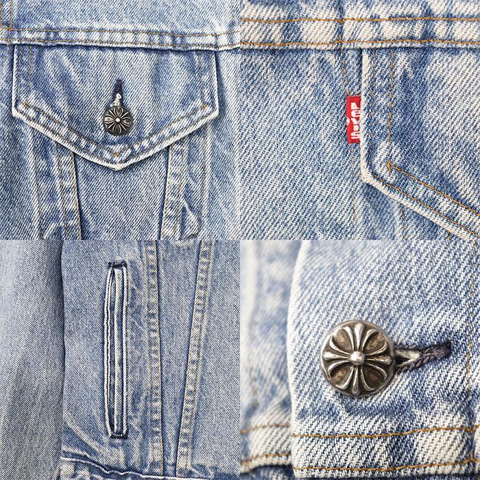 CHROME HEARTS クロムハーツ デニムジャケット 34R メンズ ×Levi's