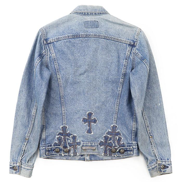 CHROME HEARTS クロムハーツ デニムジャケット 34R メンズ ×Levi's
