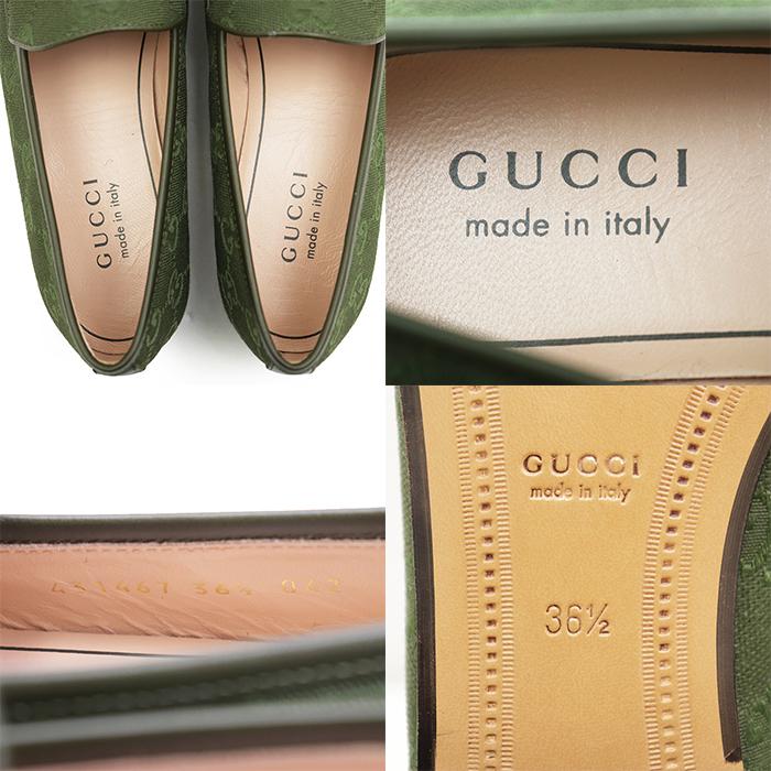 GUCCI（グッチ） 【未使用】GUCCI ローファー 36 1/2 レディース GG