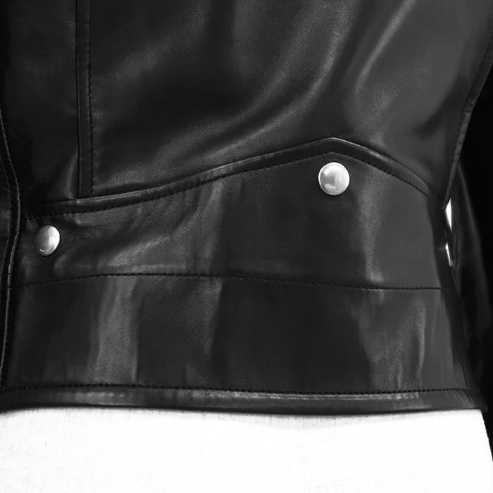 SAINT LAURENT PARIS サンローランパリ ジャケット 36 レディース レザー ライダース シルバージップ 羊革 アウター ブラック イタリア製 |  | 13