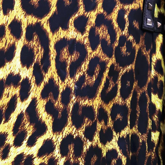 SAINT LAURENT PARIS サンローランパリ ブルゾン 44 メンズ レオパード スタッズ リブ スタジャン アウター イエロー系 黄 イタリア製 |  | 07