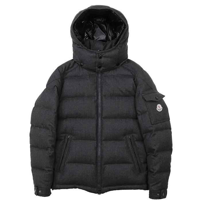 【美品】MONCLER モンクレール モンジュネーブル ダウンジャケット サイズ 0 メンズ ロゴワッペン フーデッドダウン フード取り外し可能 アウター グレー 灰色 ルーマニア製 MONCLER（モンクレール） 【美品】MONCLER モンジュネーブル ダウン