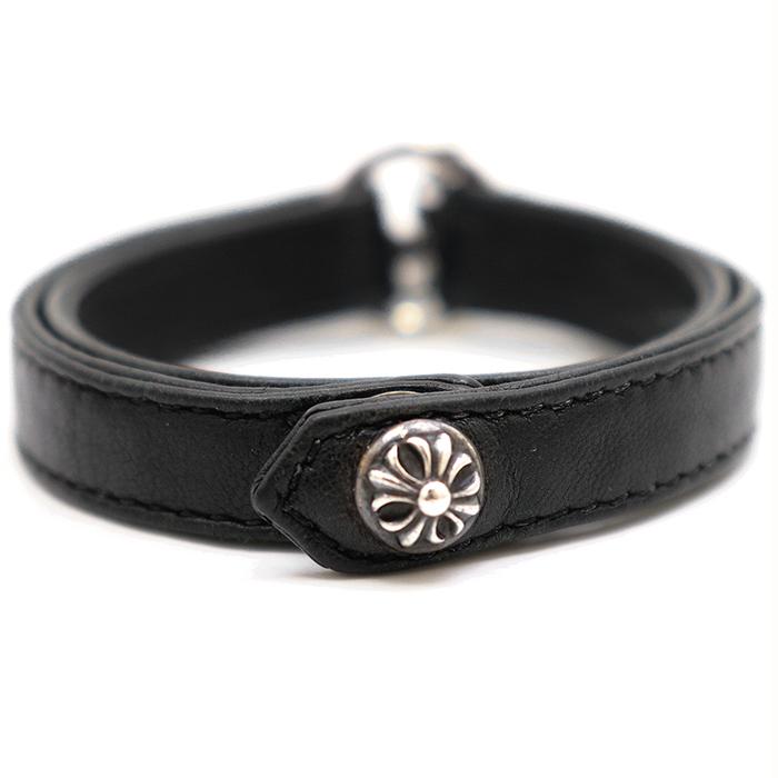 希少】CHROME HEARTS クロムハーツ レザーブレスレット ユニセックス 