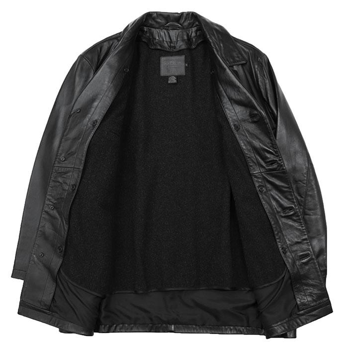 COACH（コーチ） 【美品】COACH レザーカー コート L メンズ ライナー