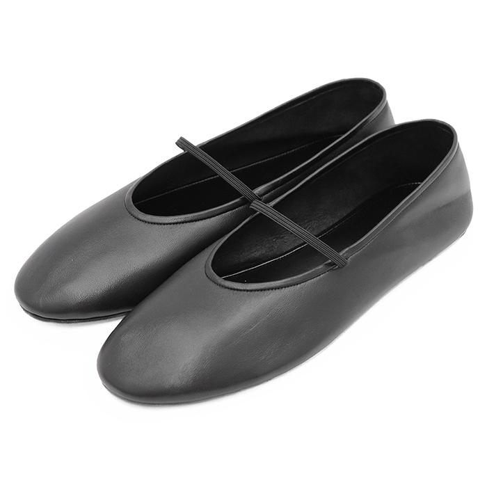 【新品同様】THE ROW ザロウ バレエシューズ サイズ 40 レディース Elastic エラスティック レザー フラット シューズ 無地 革靴 袋付属 ブラック 黒 イタリア製 新品同様】THE ROW ザロウ バレエシューズ 40 レディース エラ